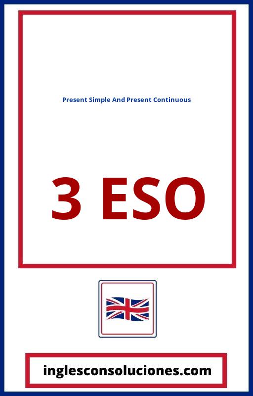 Present Simple And Present Continuous Exercises Pdf 3O Eso